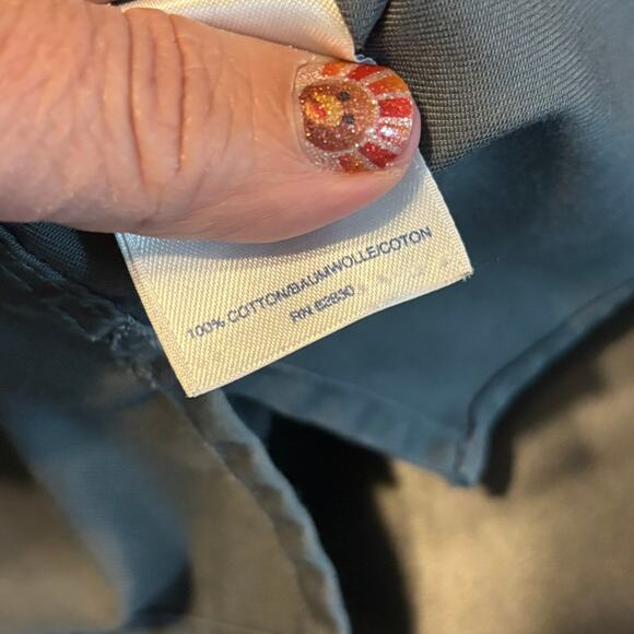 Lands’ End Outfitters Women’s Button Down Shirt Gray Long Sleeve Size Large L - Picture 6 of 6